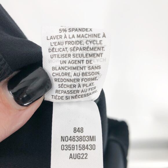 Nordstrom Everyday Womens Pants Medium Black High Rise Skinny Slit Ankle NWT - Picture 11 of 11